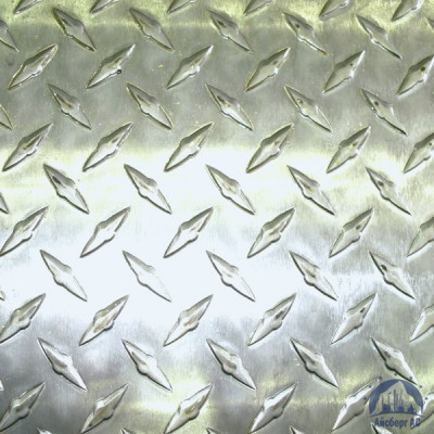 Рифлёный алюминиевый лист "Чечевица" 1,5х1500х3000 мм АМГ2НР купить  в Саратове