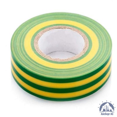 Лента изоляционная ПВХ (Авалон) 15 мм жёлто-зелёная купить  в Саратове